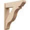 Ekena Millwork 7 1/2-in W x 28-in D x 32-in H Funston Slat Rough Cedar Woodgrain TimberThane Outlooker, Primed Tan OUTUR075X28X32FST24RCPR - alternate 1